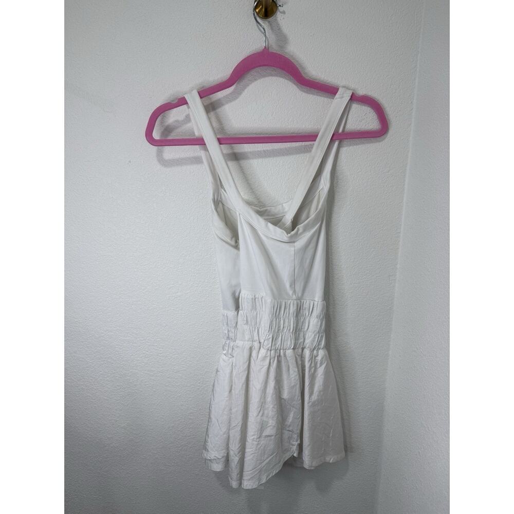 Free People Movement The Way Home Skortsie Romper White Active Size Large - Picture 2 of 6